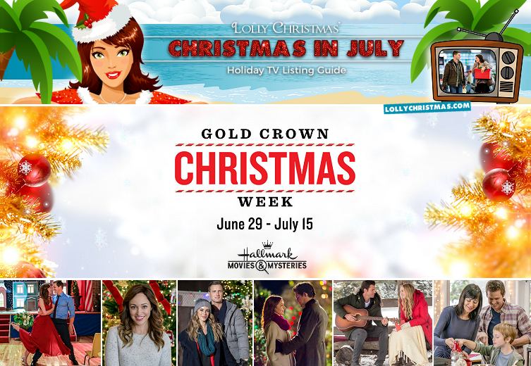 Hallmark Movies & Mysteries' 2018 Gold Crown Christmas Week TV Schedule