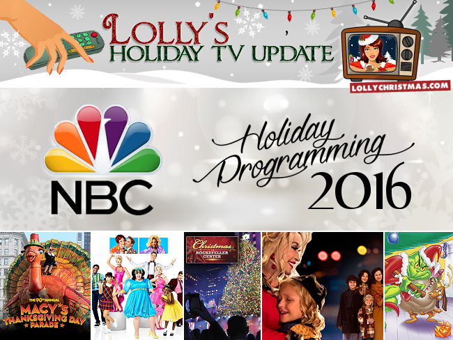 NBC's 2016 Holiday Programming Schedule