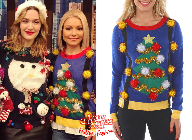 Festive Fashion: Kelly Ripa & Ryan Seacrest Deck the Halls on 'LIVE with Kelly & Ryan!'