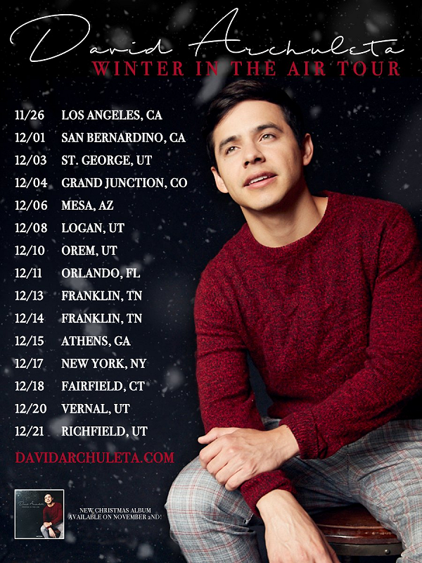 David Archuleta‏ Is Releasing a New Christmas Album & Going on Tour