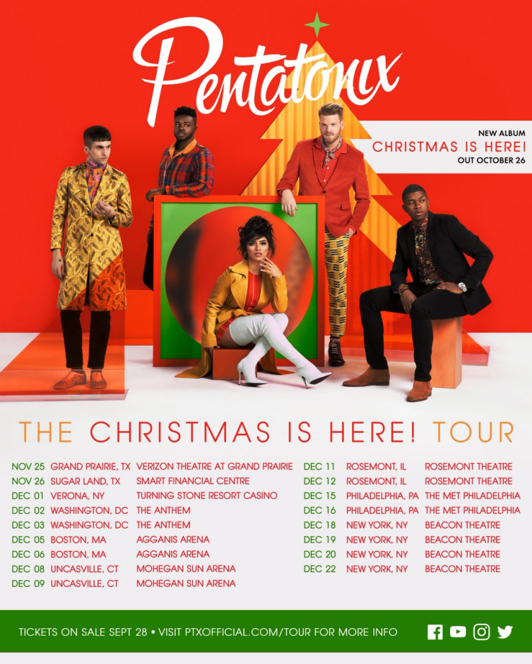 Pentatonix Announce 'Christmas Is Here!' Album & Tour