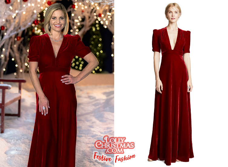 Candace Cameron Bure’s Red Velvet Gown from the 'Miracles of Christmas' Promo!