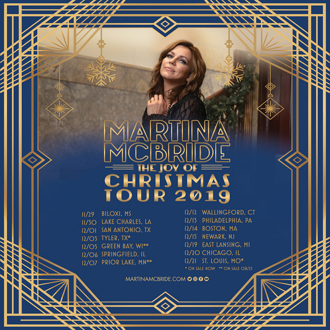 Martina McBride's Joy of Christmas Tour Is Back On for 2019!
