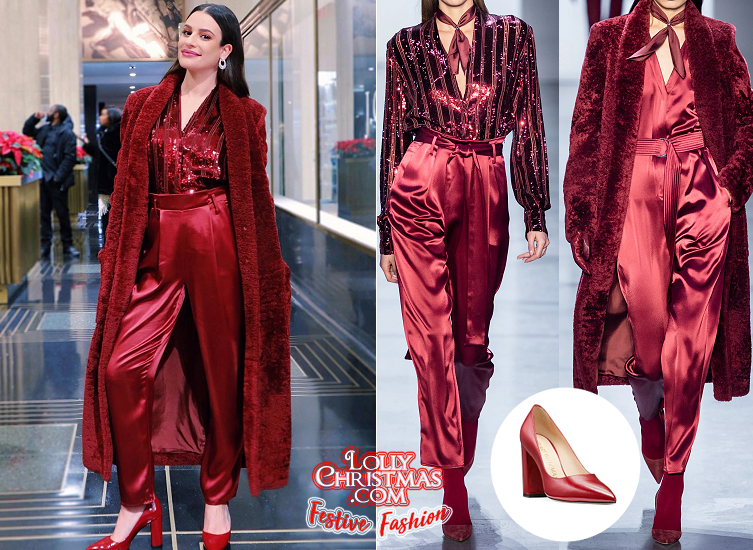 Festive Fashion: Lea Michele's 'Christmas in Rockefeller' Style!