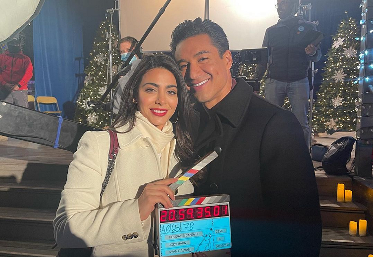 Mario Lopez & Emeraude Toubia Wrap Filming for Lifetime's 'Holiday in Santa Fe'