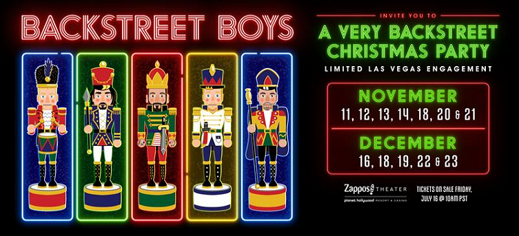 Backstreet Boys Return to Las Vegas for 'A Very Backstreet Christmas Party'