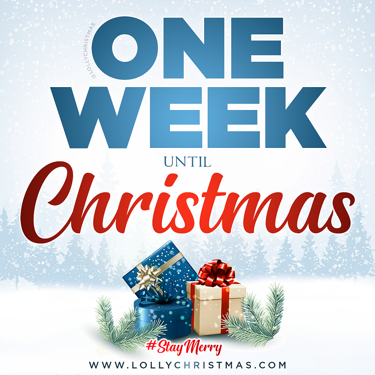 1 Week Until Christmas!