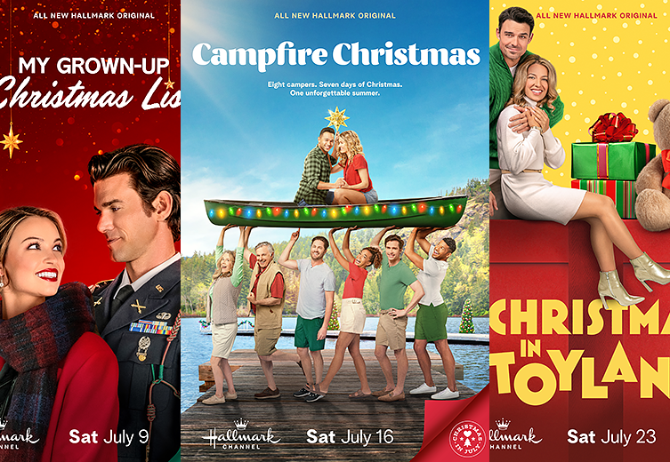 2022 Hallmark Christmas in July Key Art Posters